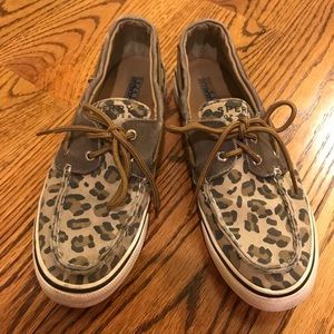 Leopard Print Sperry Top-Sider Size 8